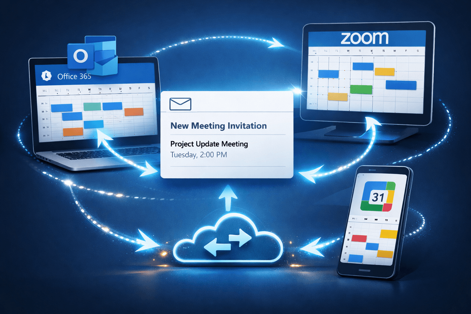 Sync Calendars with Teams, Google and Zoom